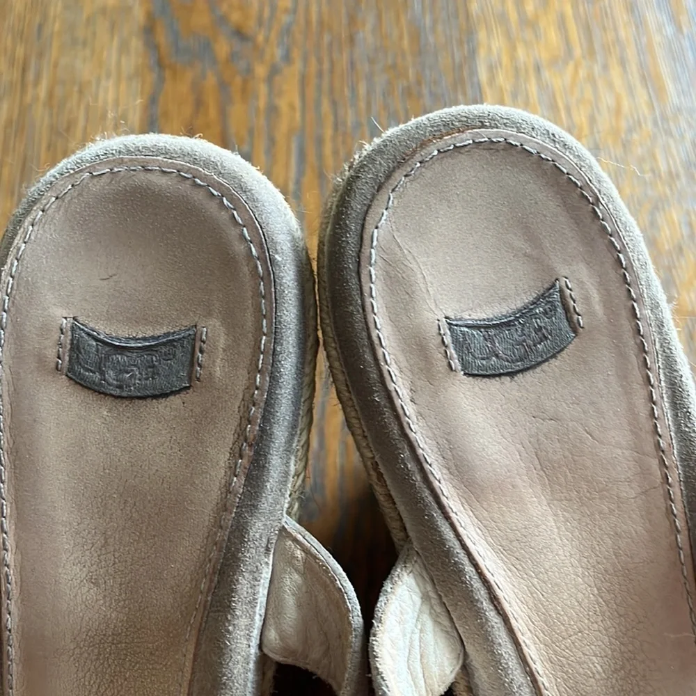 UGG Tawnie Espadrille wedge sandals size 10 tan color